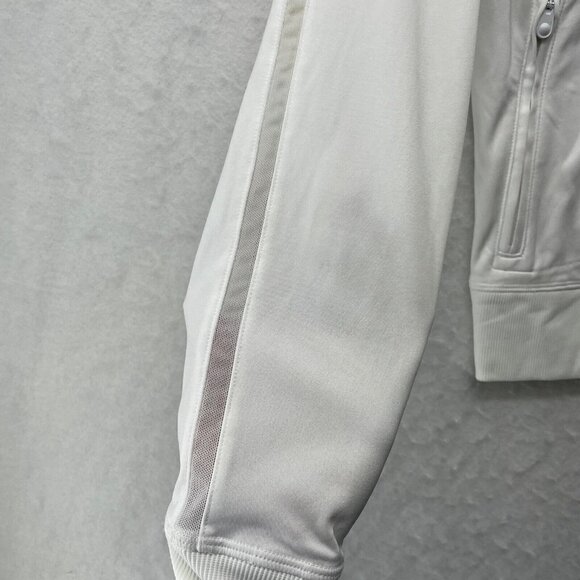Cutter & Buck Annika Sweatshirt Women's M White Full Zip Mock Neck DryTec 50UPF+ - Picture 7 of 12